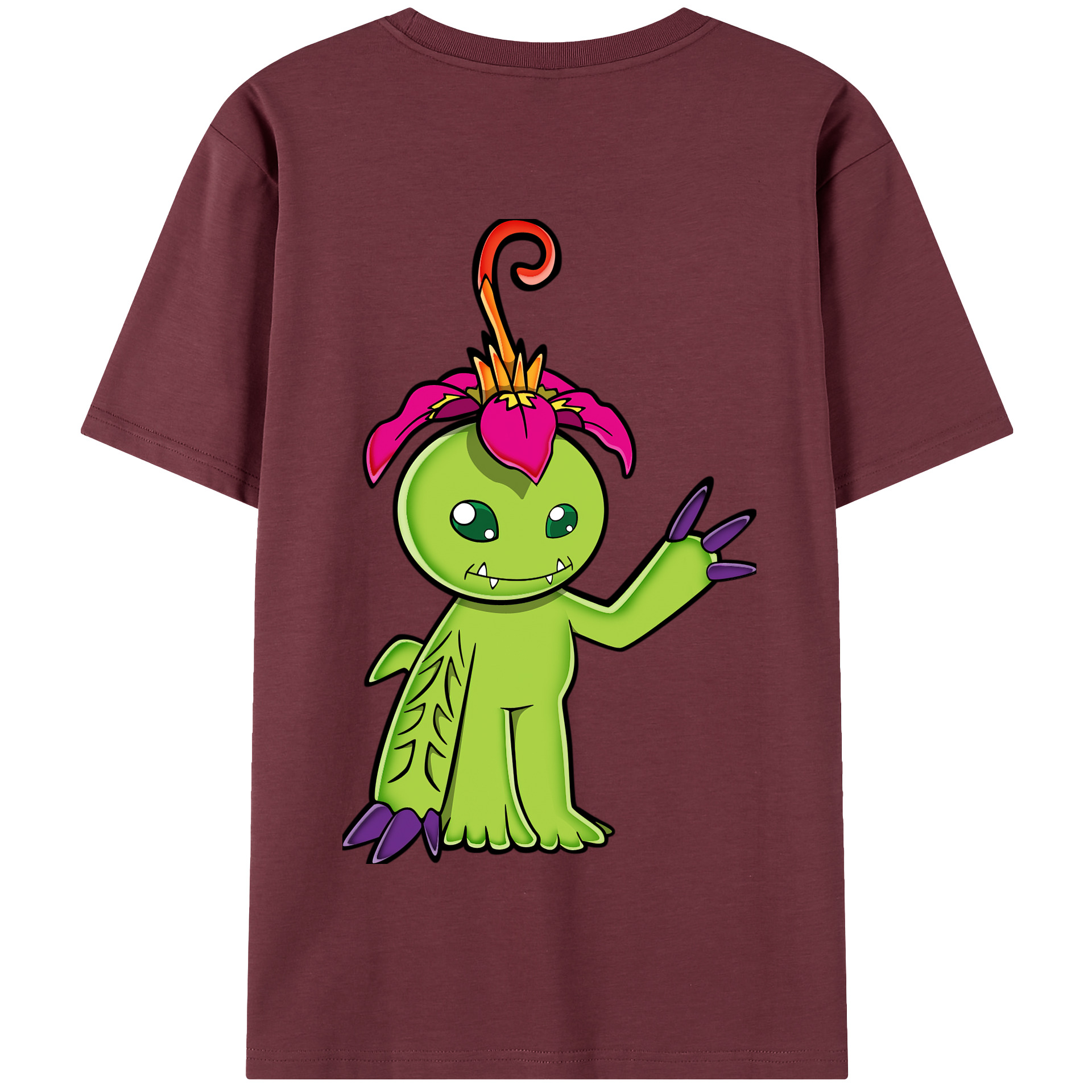 （画像用） Digimon デジタルモンスター/デジモン 綿100％半袖Tシャツ（背面プリント）